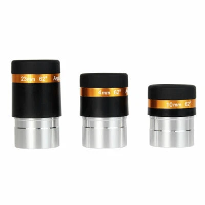 Oculares asféricos SVBONY 4mm/10mm/23mm ángulo 62° recubiertos HD para astronomía de 1,25 pulgadas Foto 1 de 4