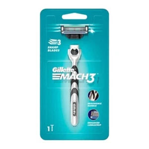Gillette Mach3 Mach 3 Razor Handle with 1 Cartridge - Picture 1 of 5