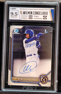 2022 Bowman Chrome 1st WILMIN CANDELARIO Auto Autograph HGA GEM MInt 9.5