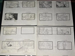 HEIDI’S SONG animation STORYBOARDS lot movie Hanna-Barbera Anime Film Cels I19 - Picture 1 of 5