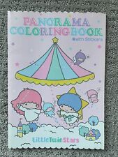 NEW Vintage Little Twin Stars Panorama Coloring Book with Stickers Sanrio