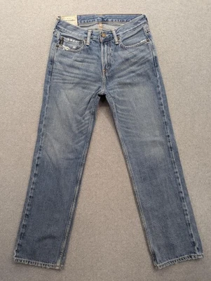 Jeans Abercrombie Niños Jóvenes 14 Azul Denim Pierna Recta 100% Algodón Envejecido Foto 1 de 4