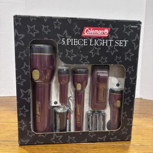 Vintage 1995 Coleman 5 Stück Lichtset - 5 verschiedene Taschenlampen - Bild 1 von 8