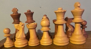 Vintage 1970’s French Lardy Staunton Chess Set -32 pcs- 3”Kings -Pieces Only- - Picture 1 of 4
