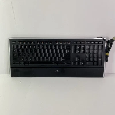 Logitech Illuminated K740 USB Wired Keyboard Y-UY95 - Tested & Working - Image 1 of 4