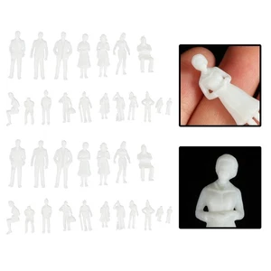50 PIEZAS Minifiguras Modelo Hombre Pequeño Blanco Miniaturas Estatuillas - Imagen 1 de 12