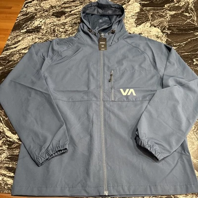RVCA Kevin Jacket Ensign Blue Men’s Size Large NWT $90 Stretch Windbreaker - Image 1 of 4