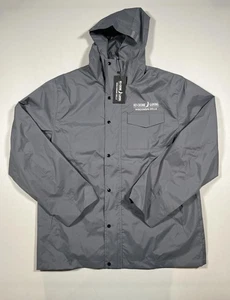 Chaqueta de juego Ho-Chunk para hombre XL gris impermeable con capucha rompevientos logotipo de casino - Imagen 1 de 7