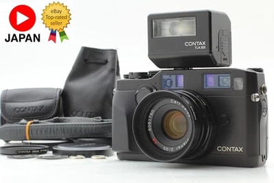 CLA'd [Top MINT w/ TLA200] Contax G2 Black Film Camera Planar 35mm f2 From JAPAN - Image 1 of 4