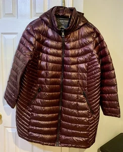 Calvin Klein Giubbotto imbottito con cappuccio imbottibile piumino d'anatra XXXL -8 fattore calore - Foto 1 di 7