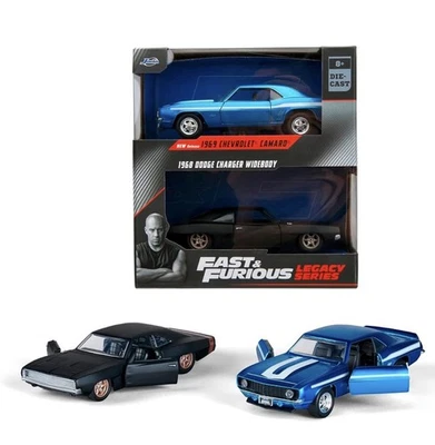 Jada Fast & Furious Legacy Series Chevrolet Camaro & Dodge Charger 2 Pack 1:32 - Image 1 of 4