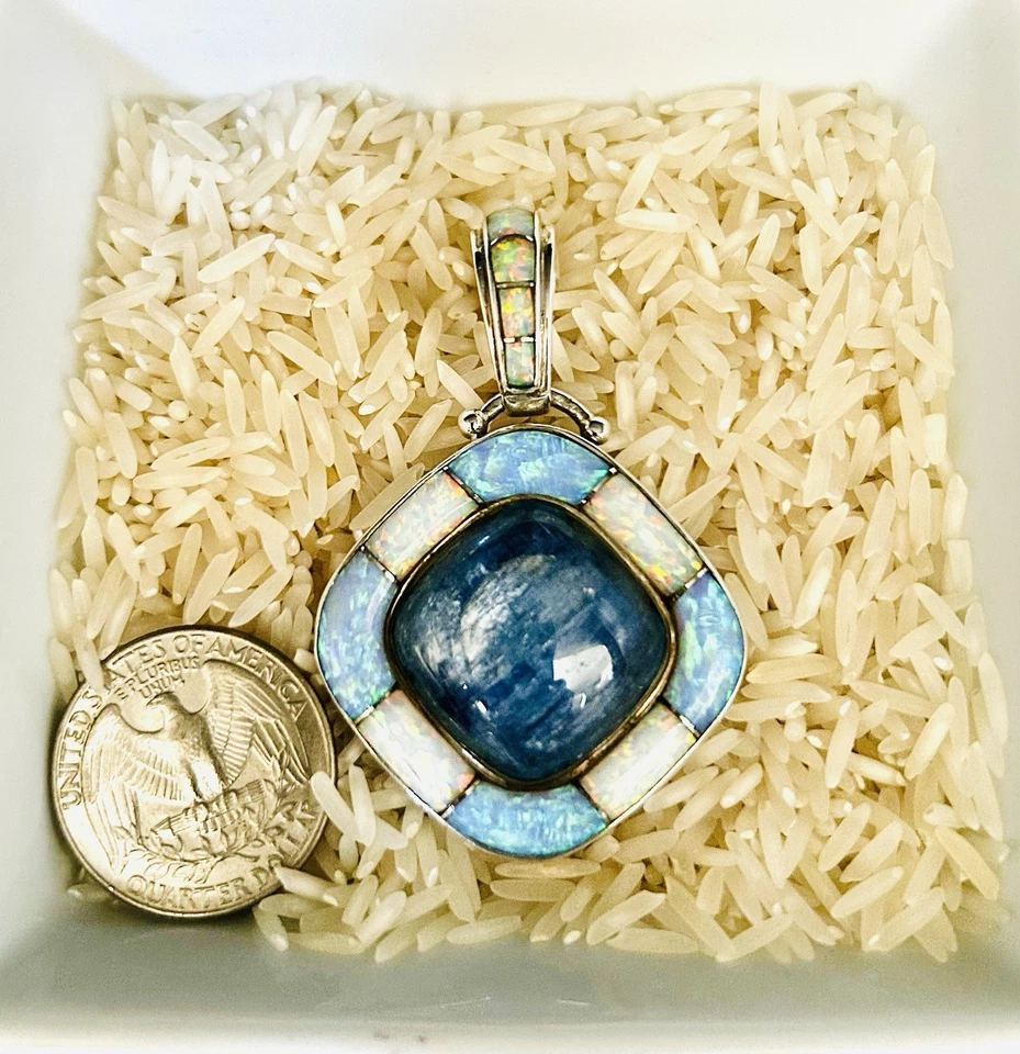Sajen Sterling Silver Labradorite and Opal Pendant - Image 1 of 1