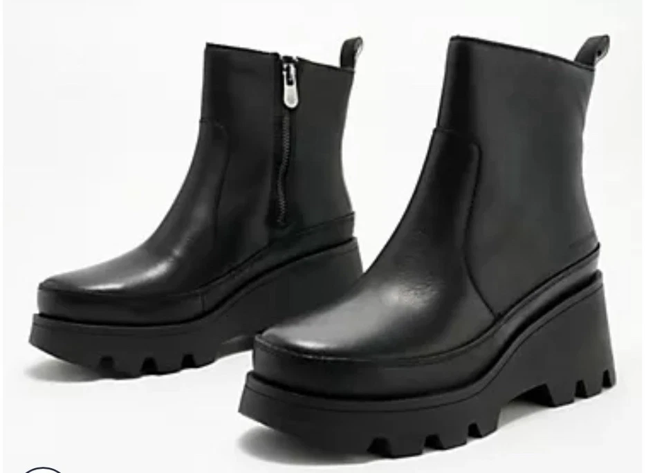 Bota de neve Cougar villa couro impermeável preta tamanho 11 nova - Imagem 1 de 1