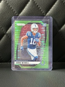 2024 Panini Prizm - Rookies Adonai Mitchell #303 Neon Green Pulsar Prizm (RC) - Picture 1 of 3