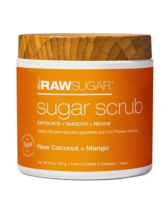 Raw Sugar Raw Coconut + Mango Sugar Scrubs - 15oz 4 PACK - Image 1 of 4