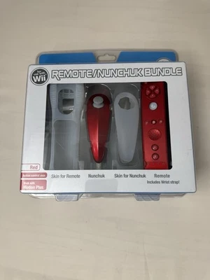 Paquete remoto Nunchuk rojo para Nintendo Wii por Digital Gadgets nuevo sellado Foto 1 de 3
