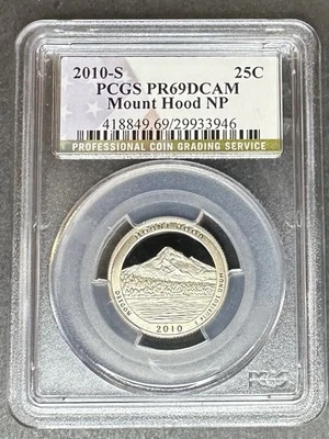 2010-S Proof Mount Hood Quarter PCGS PR-69 DCAM, Buy 3 Items, Get $ 5 Off!!! - Image 1 of 2