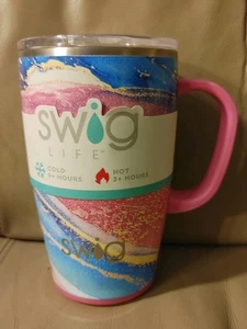 Swig Life Insulated Tumbler With Handle 18 Oz Razzleberry Hot Cold New W/Tag - Picture 1 of 9