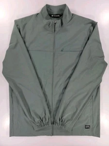 Travis Mathew Mens Golf Jacket Large Green Full Zip Performance Athletic Classic - Picture 1 of 11