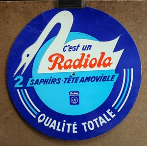 Carton publicitaire d'époque C'est un Radiola Saphirs /RSC9 - Picture 1 of 1