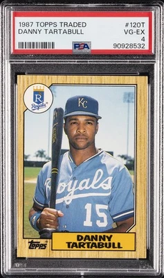 1987 TOPPS TRADED #120T DANNY TARTABULL PSA 4 - Image 1 of 2