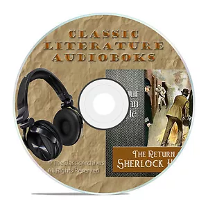 THE RETURN OF SHERLOCK HOLMES ARTHUR CONAN DOYLE CLASSIC AUDIOBOOK CD A25 - Foto 1 di 1