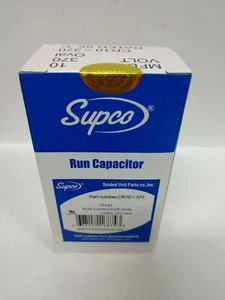 Supco Oval Run Capacitor 10 MFD 370V Volt VAC CR10X370 50/60HZ - Picture 1 of 5