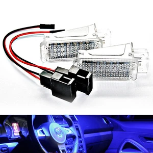 2x LED Éclairage de Zone Pieds Module Convient pour Audi A1 A3 A4 A5 VW Bleu - Picture 1 of 1