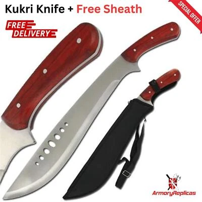 Cuchillo Machete Libro de Eli Acero Inoxidable - Auténtico Diseño Kukri + Funda Gratis Foto 1 de 4