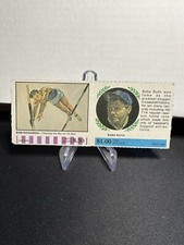 Vintage 1968 American Oil Winner Circle Bob Richards + Babe Ruth Baseball Card