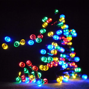 Luz de hada de Navidad multicolor 100-1000 LED 10m-100m, temporizador de 10M plomo 8H - Imagen 1 de 6