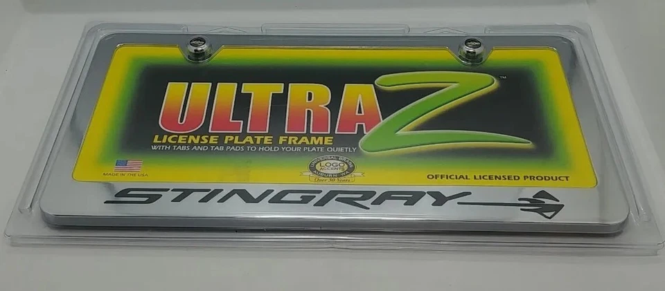 НОВЫЙ официальный держатель рамы для номерного знака Ultra Z CHEVY STINGRAY СДЕЛАНО В США (RR) - Изображение 1 из 4