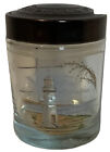 Paula Deen Jar Decorative Hand Painted Lighthouse Scene