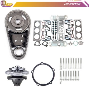 For 00-05 Chevrolet Venture Head Gasket Bolts Set Timing Chain Kit Water Pump - Foto 1 di 1