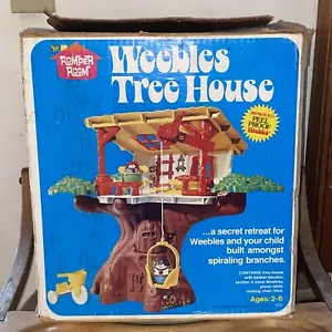 Vintage 1975 Hasbro Romper Room Weebles Tree House Box Only Distressed - Picture 1 of 24