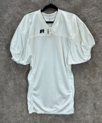 Russell Athletic Jersey Mens Medium White Mesh Football Practice Polyester NWT - Image 1 of 4