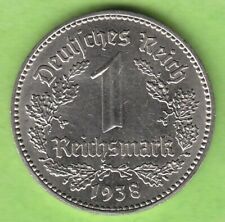 1 Reichsmark 1938 E toll erhalten selten nswleipzig