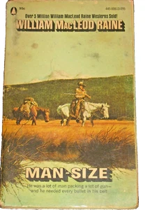 1950 William MacLeod Raine Man-Size Vintage Pocket Book Western PB 445-00613-095 - Imagen 1 de 3