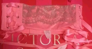 New Victoria's Secret VERY SEXY Coral With Shimmery Lace Waist Cincher XS - Picture 1 of 9