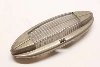 Original 1947 1948 1949 Hudson Truck Interior Dome Light Glass Lens w/ Bezel 3 - Image 1 of 4