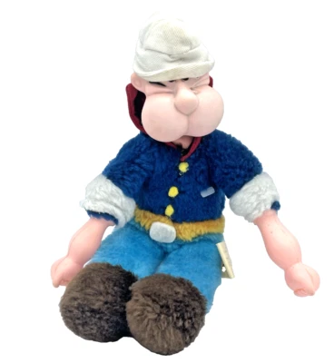 Muñeca de peluche Etone Popeye 9 pulgadas 1984 peluche juguete vintage Foto 1 de 4