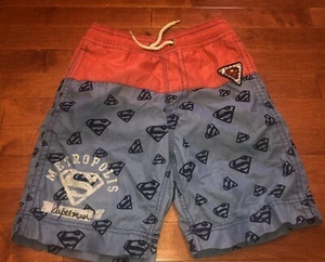 Gap Junk Food Youth Boy’s Superman Swim Shorts Board Shorts Trunks Size 8 - Picture 1 of 6