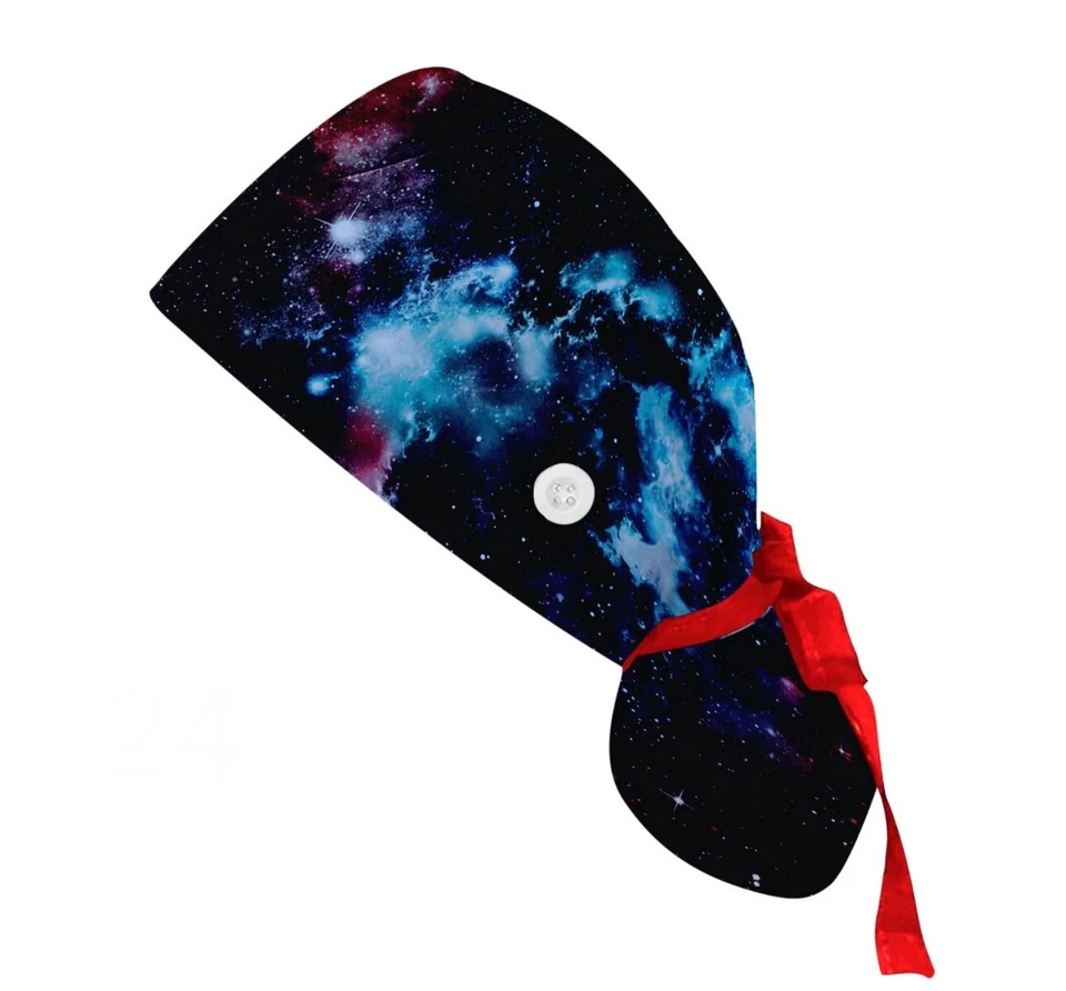 Women Scrub Hat, Surgical Cap, Skulls Scrub Cap,  Nurses Hat, Medical. Scrub Cap - Image 1 of 1