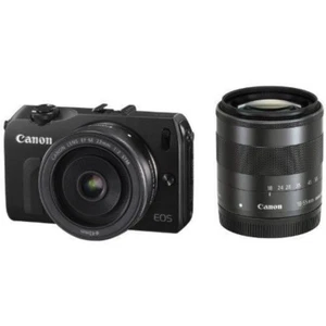 GEBRAUCHT Canon EOS M mit 18-55mm IS und 22mm STM schwarz TOP KOSTENLOSER VERSAND - Bild 1 von 1