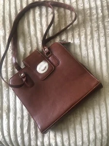 Schultertasche,  rotbraun, Vintage - Bild 1 von 5