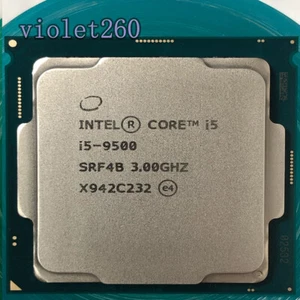 9Th Gen Intel Core i5-9500 LGA 1151 CPU Processor 3.0GHz up to 4.4GHz 6Core 9MB - Picture 1 of 1