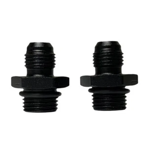 2 Pcs AN6 6AN Straight Male Flare to M16X1.5 Metric Fitting Adapter Aluminum - Picture 1 of 4