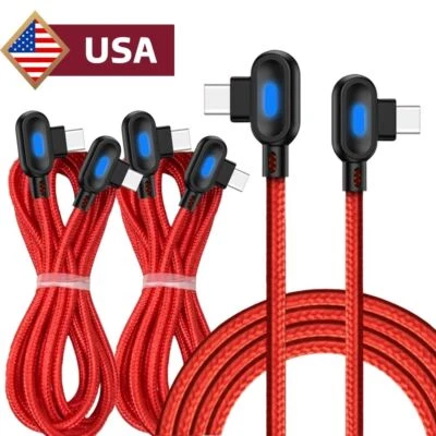 PD 60W USB-C to USB-C Cable Fast Charging Cord For iPhone 15 16 17 Air/Samsung - Image 1 of 4