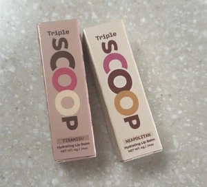 2 Pack Beauty Spy Triple Scoop Hydrating Lip Balm NIB Neapolitan Tiramisu  - Picture 1 of 5