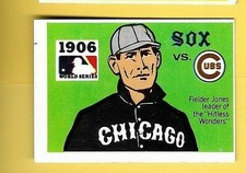 1971 Fleer R.G. LAUGHLIN WORLD SERIES 1906 Cubs v. White Sox #4 BLACK BACK EX